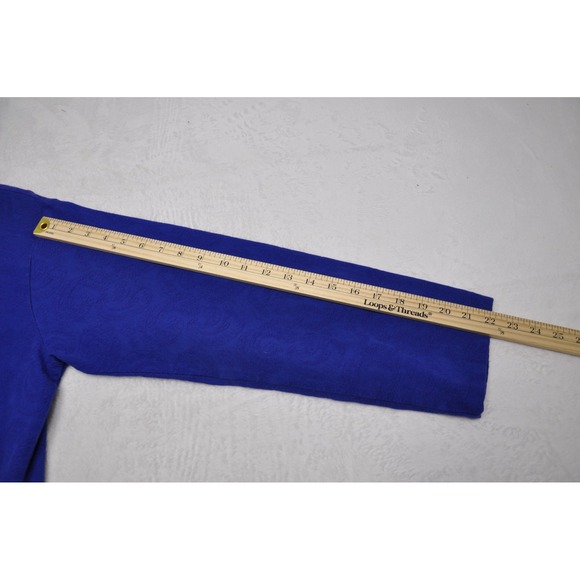 Eucalyptus Shirt Mens Medium Blue Paisley Button Up Long Sleeve Guatemala Boho - Picture 11 of 11